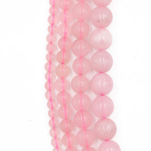 Perline sciolte naturali di alta qualità all'ingrosso 2024 <span class=keywords><strong>pietra</strong></span> <span class=keywords><strong>rosa</strong></span> 4mm 6mm 8mm 10mm 12mm filo di perline di <span class=keywords><strong>quarzo</strong></span> <span class=keywords><strong>rosa</strong></span> - Product Image 2