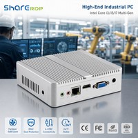 Mini PC Industrial sin Ventilador Sharerdp Supplier con Procesador Intel Core I3 I5 I7 6100U 6200U 7100U 7200U 7500U 8250U 8550U