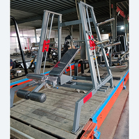 Máquina de remo Xinrui Commercial Steel Smith con funciones de seguridad para ejercicios de piernas, capacidad de 1.6T