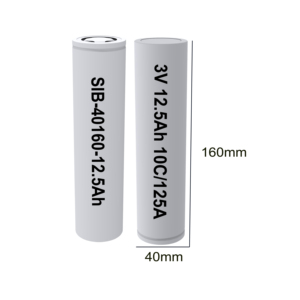 Nueva Batería de Iones de Sodio Cilíndrica de Alta Capacidad y Alta Tasa de Descarga 40160 3V 12.5Ah 10C/45C, Baja Temperatura, para Arranque de Automóviles, 4000 Ciclos - Product Image 1