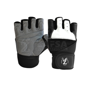 Guantes de Piel Antideslizantes de 2 Piezas para Levantamiento de Pesas con Soporte para Muñeca, Ideales para Entrenamiento en Gimnasio y Deportes (Personalizables) - Product Image 1