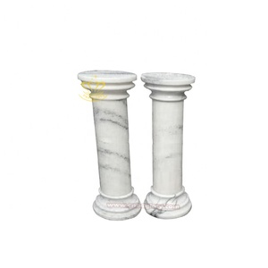 Columna romana <span class=keywords><strong>de</strong></span> estilo europeo personalizada, artesanía <span class=keywords><strong>de</strong></span> piedra, <span class=keywords><strong>pilar</strong></span> <span class=keywords><strong>de</strong></span> puerta <span class=keywords><strong>de</strong></span> <span class=keywords><strong>Arte</strong></span> <span class=keywords><strong>de</strong></span> mármol pulido para escalera <span class=keywords><strong>de</strong></span> construcción al aire libre, característica hueca - Product Image 3