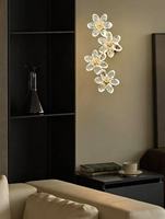 Applique murale moderne à LED avec prisme en verre K9, idéale pour les couloirs de chambre à coucher
