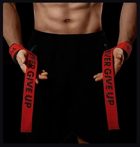 Özel Tasarım Logolu, Ağır Hizmet Tipi Neopren Nefes Alabilen Ayarlanabilir Antrenman Bilek Kayışları (Spor Salonu Halter Kaldırma İçin) - Bilekleri Korur - Product Image 6