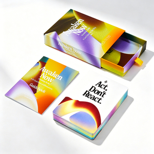 Jeu de cartes de tarot Awaken Now, imprimé en couleur, boîte en carton brillant, collection personnalisée pour raconter des histoires - Product Image 1