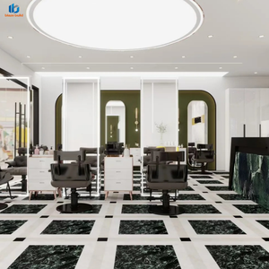 Nuevo en 2026: Baldosa de Porcelana de Lujo Estilo Art <span class=keywords><strong>Deco</strong></span> a Cuadros, 800x800mm, Acabado Brillante, 4 Piezas, Aspecto Mármol para Suelos de Vestíbulos de Hotel - Product Image 4