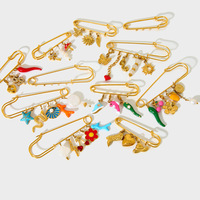 Broche pendentif personnalisable en acier inoxydable, polyvalente, multifonctionnelle, accessoire de mode DIY