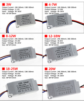 18-24w transformateur led downlight plafonnier alimentation lampe panneau lumière Led pilote