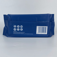 Lingettes humides féminines pour peaux sensibles, biodégradables, jetables pour adultes, 80 lingettes