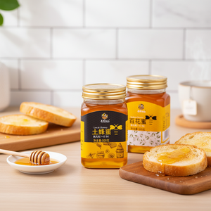 Miel d'acacia naturel brut et miel multifloral sauvage de haute qualité pour apiculteurs, bouteille de 500g, OEM/ODM disponible - Product Image 2