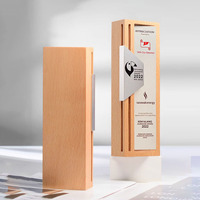 Trophée en bois massif avec impression UV et gravure créative pour cadeaux promotionnels et cadeaux de bienvenue