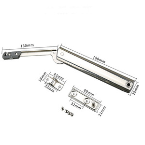 Tige de support pour porte d'armoire relevable en acier inoxydable, mécanisme à ressort à gaz réglable, accessoire de quincaillerie pour armoire de cuisine - Product Image 2