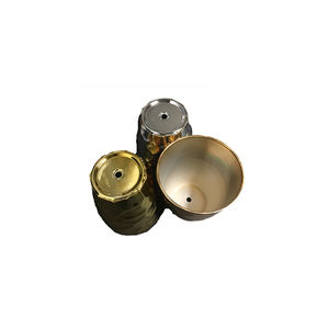 Vente en gros de pots d'orchidées en céramique et plastique plaqués or, grands pots de fleurs design, jardinières pour la maison, la décoration et le bureau, le jardin et l'extérieur - Product Image 6