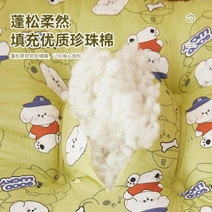 Coussin de chaise épaissi à motif de dessin animé, 100 % coton, antidérapant, rectangulaire, pour assise prolongée, été 2025 - Product Image 3