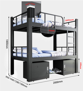 Lits superposés pour adultes avec armoire <span class=keywords><strong>de</strong></span> <span class=keywords><strong>rangement</strong></span> <span class=keywords><strong>Lit</strong></span> superposé pour étudiants avec <span class=keywords><strong>rangement</strong></span> pour chaussures <span class=keywords><strong>sous</strong></span> le <span class=keywords><strong>lit</strong></span> - Product Image 3