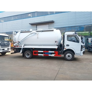 Camión de Succión de Aguas Residuales Diésel Dongfeng 4x2 de 6000L, Venta Directa de Fábrica, Camión Cisterna de Limpieza de Aguas Fecales - Product Image 1
