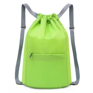 Oem Nylon Trekkoord Rugzak Grote Capaciteit Casual Sport Back Pack Lichtgewicht Basketbal Tassen Gym Rugzak Draw String Tassen