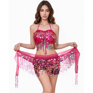 عرض خاص أحدث أزياء رقص غجري مثيرة للبطن بوليوود للسيدات بيع بالجملة ملابس أداء - Product Image 5