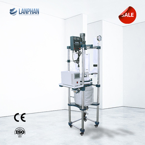 Sürekli 10L Lab anahtar teslimi alt filtre biyodizel üretim ceket cam ultrasonik reaktör fiyatı - Product Image 4