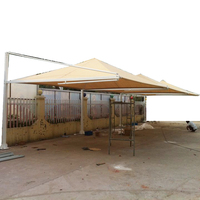 Protection solaire personnalisé jaune PVC feuille de polycarbonate porte pare-soleil couverture de pluie auvent extérieur