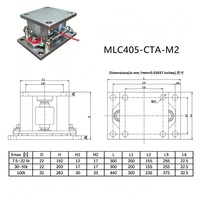 Capteur de pesage à compression de type colonne pour pont-bascule numérique MLC405CTA, cellule de charge pour camion, 50 tonnes, précision 0,02 %, 9-12 VDC