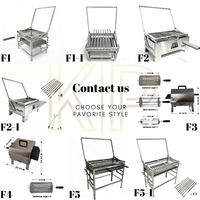 Barbecue portable BlazeFor Skewer Version, conception de chauffage stable et retournement simple pour les fêtes en plein air