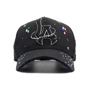 Casquette de baseball snapback 6 panneaux tendance hip-hop en PVC, ajustable, en stock, vente chaude 2025, pour le commerce extérieur transfrontalier - Product Image 4