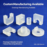 High Temp Resistant Opaque Quartz U Holder Precision Ground Fused Silica U Groove Part for Optical & Lab Testing Instruments