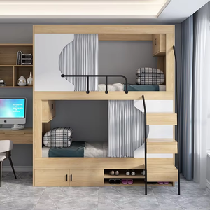 Meilleures ventes <span class=keywords><strong>Lit</strong></span> <span class=keywords><strong>superposé</strong></span> en bois massif de taille <span class=keywords><strong>adulte</strong></span> avec rangement Mobilier de chambre à coucher au design moderne pour enfants et adultes - Product Image 4