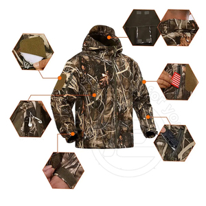 Uniforme Táctico de Caza, Ropa de Camuflaje Transpirable de Secado Rápido, Chaqueta Bomber, Camisa, Pantalones Cargo, Traje para Senderismo al Aire Libre - Product Image 2