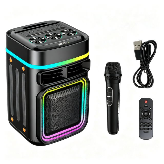 ABS-8109 High Power BT Speaker Party Karaoke Audio RGB Light K Song Portable Home Speaker Wholesale