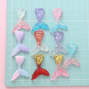 Statuetta di coda di sirena in resina <span class=keywords><strong>per</strong></span> telefono cellulare <span class=keywords><strong>per</strong></span> decorazione di carta di conchiglia con colla a goccia tecnica di pittura Idea regalo - Product Image 4