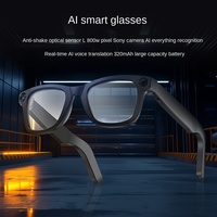 Patjas E03 2025 Nouvelles Lunettes Intelligentes IA Multifonctionnelles Noires Anti-tremblement Caméra HD Lunettes de Soleil Bluetooth Vente Directe Usine Mondiale