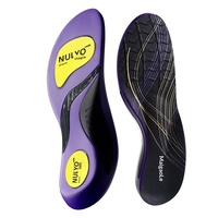 Semelles orthopédiques de sport unisexe avec soutien de la voûte plantaire, absorption des chocs, anti-transpiration, anti-odeur, ultra-douces, coussinets de semelle intérieure pour chaussures