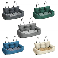 PAIPET Lit pour chat moderne en tissu imperméable, Nid de sommeil pour animaux de compagnie, Canapé rectangulaire avec coussin rebondi, Démontable et lavable, Chaise longue pour chat