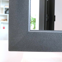 Ventana Abatible Horizontal Moderna de Aleación de Aluminio con Malla de Acero Inoxidable para Control de Insectos, Ideal para Granjas y Hospitales