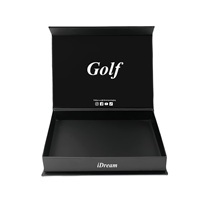 Boîte d'emballage de balles de golf en carton avec logo personnalisé Kraft ondulé avec poignée sérigraphiée et découpée à l'emporte-pièce Bronzage