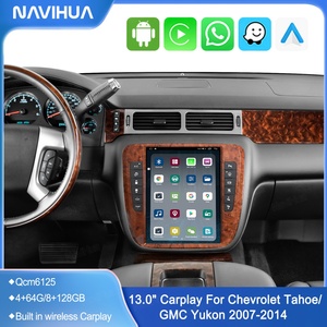 New Upgrade Tesla Android Car Radio Auto Carplay Navigation Head Unit <b>Monitor</b> for Chevrolet Tahoe GMC Yukon 2007 2014 Multimedia - Product Image 4