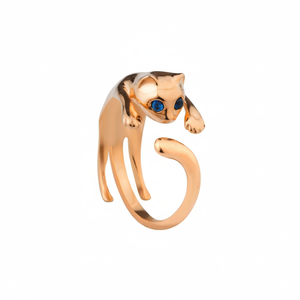 Azuris 925 Sterling Silver Adjustable <b>Cat</b> <b>Ring</b> - Product Image 2