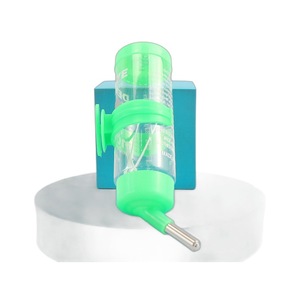 Botella de agua para hámster, 125ml, plástico verde, duradera, a prueba de fugas, para alimentador de animales pequeños - Product Image 1