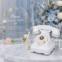 Téléphone rétro à message vocal à prix abordable, enregistreur de livre d'or audio pour décoration de mariage
