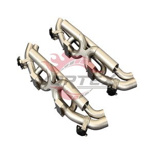 Silencieux d'échappement Vortex OBM à réglage sonore actif avec valves Valvetronic, finition polie miroir, pour Porsche 911 992 GT3 SS304 Catback - Product Image 1