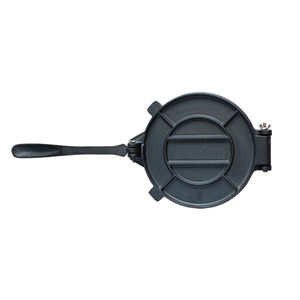 Prensa de <span class=keywords><strong>tortillas</strong></span> de hierro fundido precondimentada de 6/8/10 pulgadas con logotipo personalizado, nuevo diseño, clásico, duradero, con asa plegable, sartenes <span class=keywords><strong>para</strong></span> saltear - Product Image 4