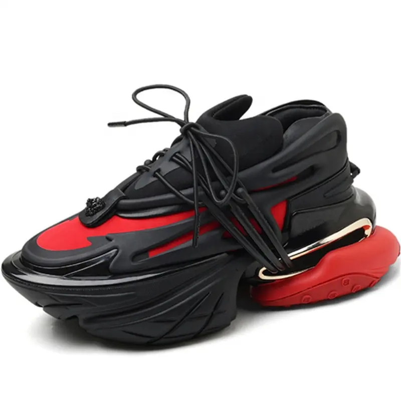 Dropshipping Baskets unisexes de créateur de mode athleisure avec logo personnalisé Vaisseau spatial Chaussures décontractées épaisses pour hommes
