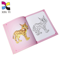 Livre de coloriage pour enfants sur le thème des animaux personnalisé, impression couleur intégrale, papier offset recyclable, livre d'activités de dessin pour enfants