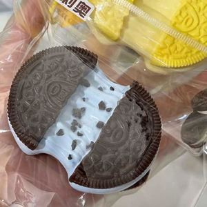 Ore Taba Kawaii 4pcs <b>Squishy</b> Squeeze Toys Handmade Soft Biscuit Silicone Dessert Cookie for Kids 5-7 Years Fidget Stress Toys - Product Image 2