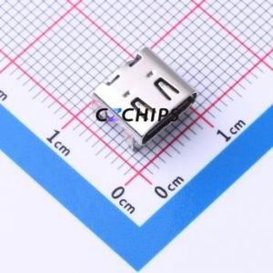 HC-TYPE-C-16P-CH3.18-3A-02 USB Connector SMD Connector Type-C USB 3.1 Female Horizontal Mount - Product Image 1