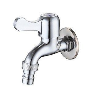 Himans <b>Wall</b> Mount Basin Faucet Single Handle Zinc Alloy Modern Style 5.0-6.9in Spout Reach Laundry Sink Use - Product Image 4