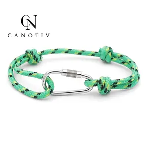 Vòng Tay Paracord Thủ Công Hợp Thời Trang Vòng Tay Sinh Tồn Ngoài Trời Cho Nam Nữ Vòng Tay Leo Núi Kẹp Móc Leo Núi