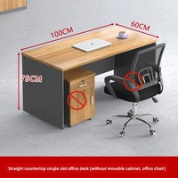 Ensemble de chaise de bureau pour personnel simple moderne simple panneau de cadre vide en bois pour atelier entrepôt modèle bureau d'ordinateur